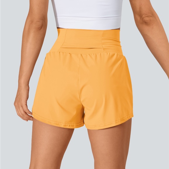 HALARA Women's High-Waisted Mustard Shorts - Picture 2 of 3